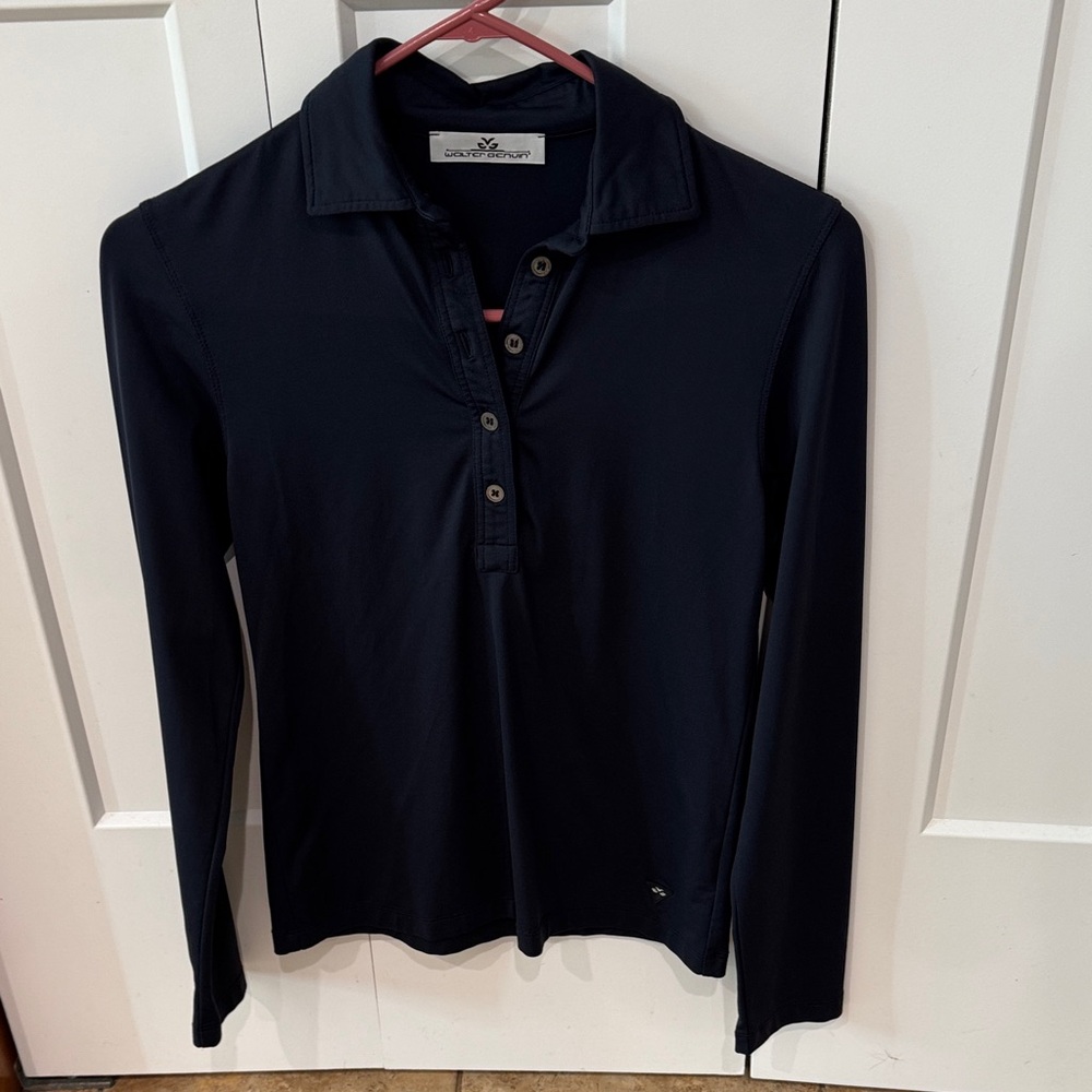 Walter Genuin Navy Blue  Polo Shirt